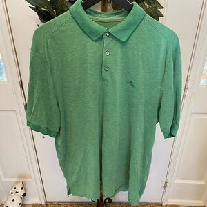 Tommy Bahama Island Zone Green Polo Shirt SS XL